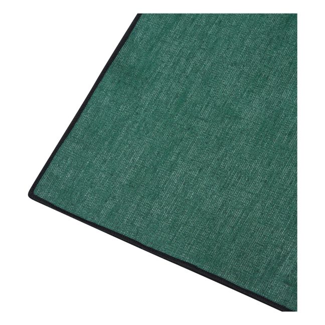 Set de table Borgo en lin enduit | Gris bleuté