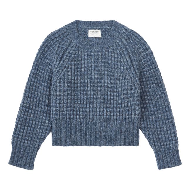 Mare Baby Alpaca Merino Wool Sweater | Denim blue