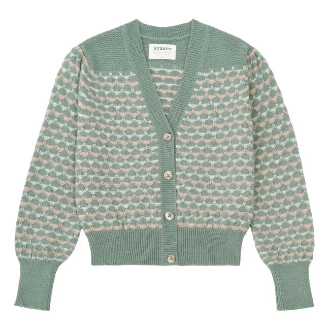 Cardigan Baby Alpaga Stella | Sauge