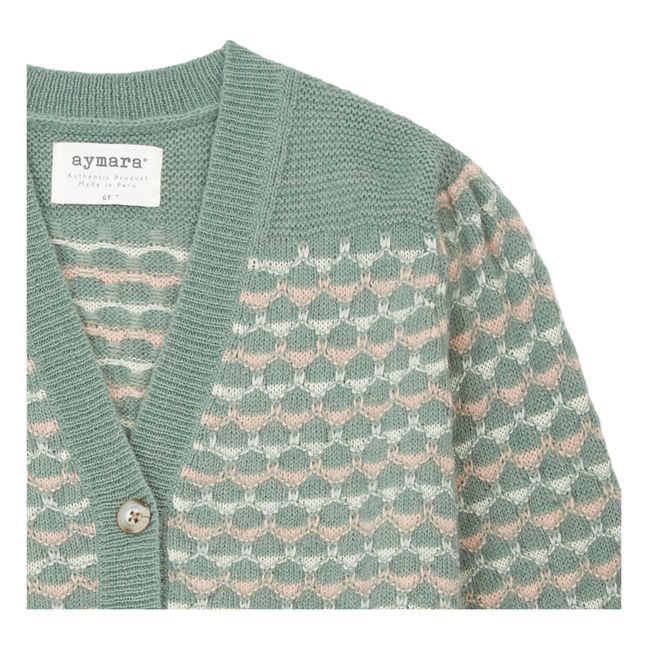Cardigan Baby Alpaga Stella | Sauge