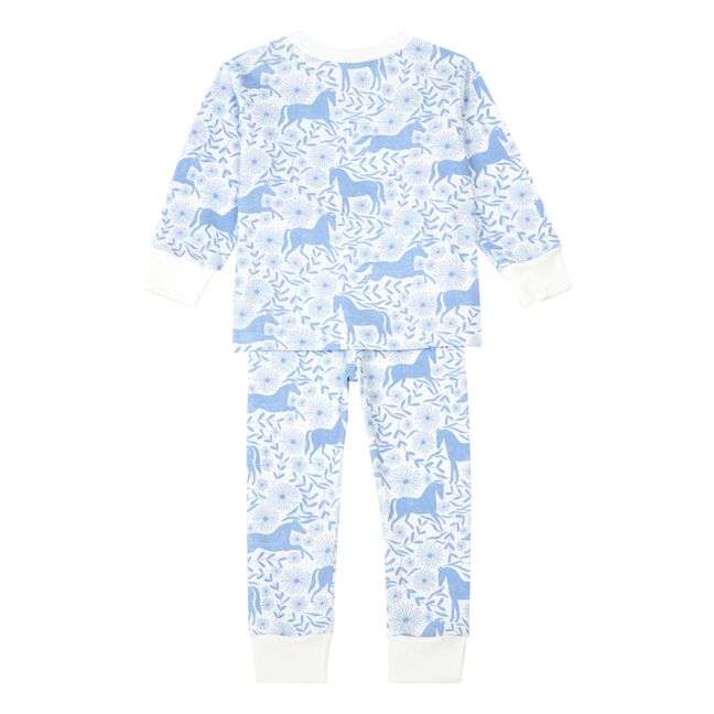Pyjama Coton Bio Pony | Bleu