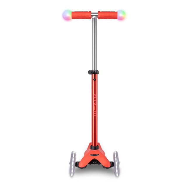 Mini-Scooter 3 in1 Revolution Deluxe Magic LED | Rot