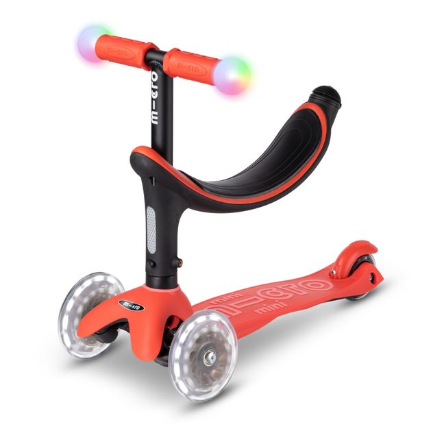 Trottinette Mini 3en1 Revolution Deluxe Magic LED | Rouge