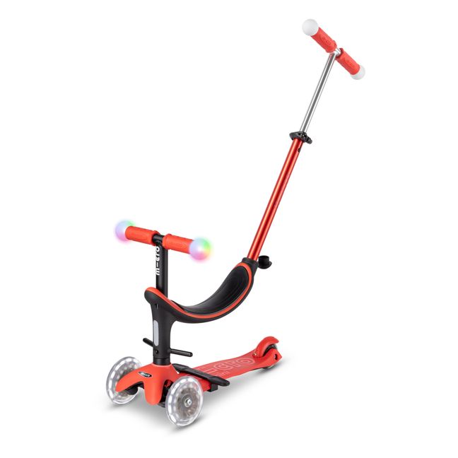 Trottinette Mini 3en1 Revolution Deluxe Magic LED | Rojo