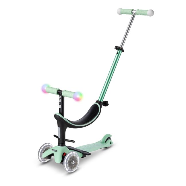 Trottinette Mini 3en1 Revolution Deluxe Magic LED | Verde Menta