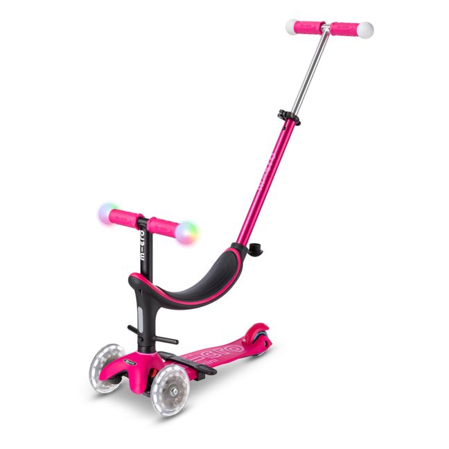 Trottinette Mini Micro Deluxe pliable LED Rose