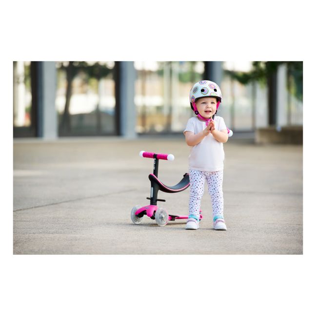 Trottinette Mini 3en1 Revolution Deluxe Magic LED | Rouge framboise