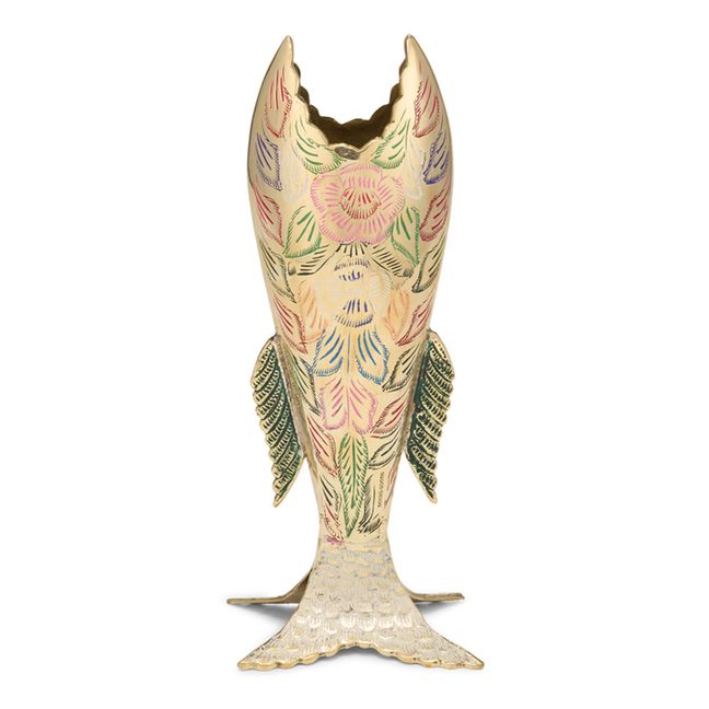 Vase Miracle Fish | Gold