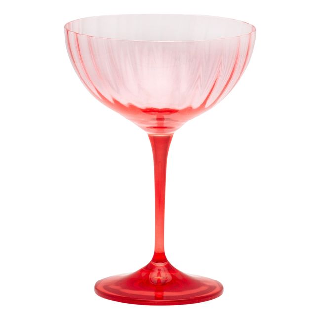 Garden Pink champagne glass | Pink