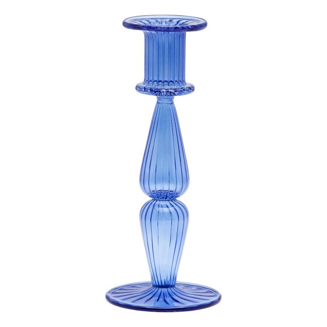 Bougeoir Wicked en verre | Bleu