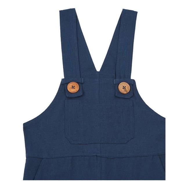 Robe Tablier Lin | Navy