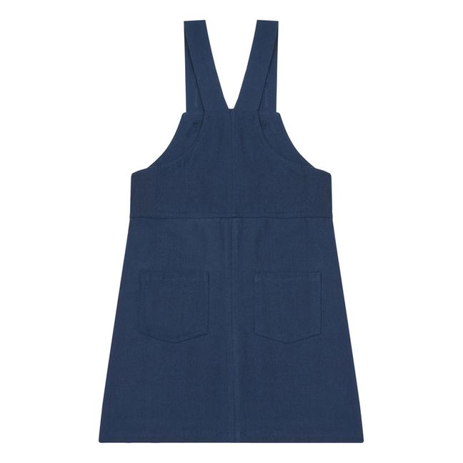 Robe Tablier Lin | Navy