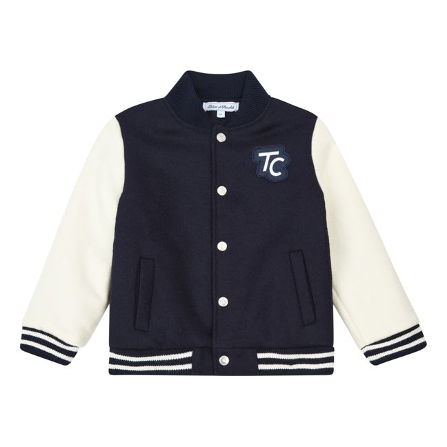 Two-tone bomber | Navy blue