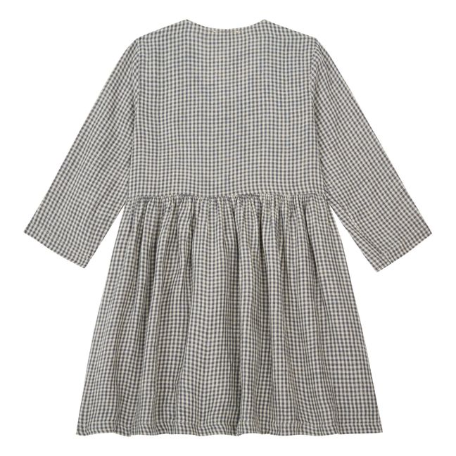 Robe Midi Lin Vichy | Noir