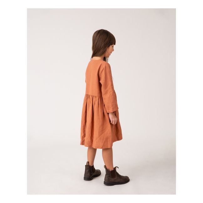 Robe Midi Lin | Terracotta