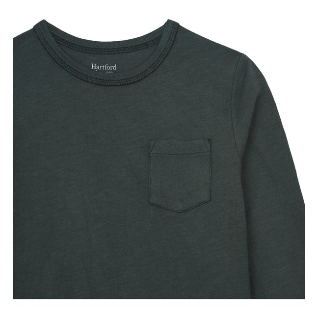 Pocket Crew T-Shirt | Dunkelgrün