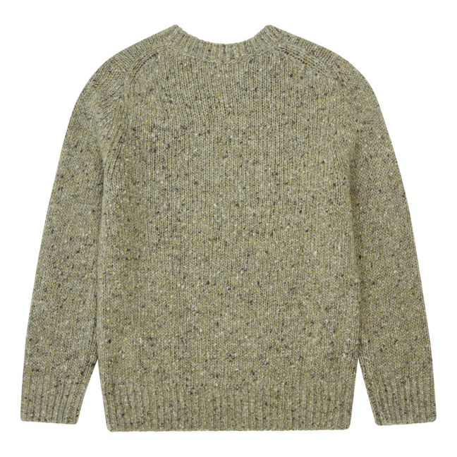 Pull Laine Donegal | Grey-green