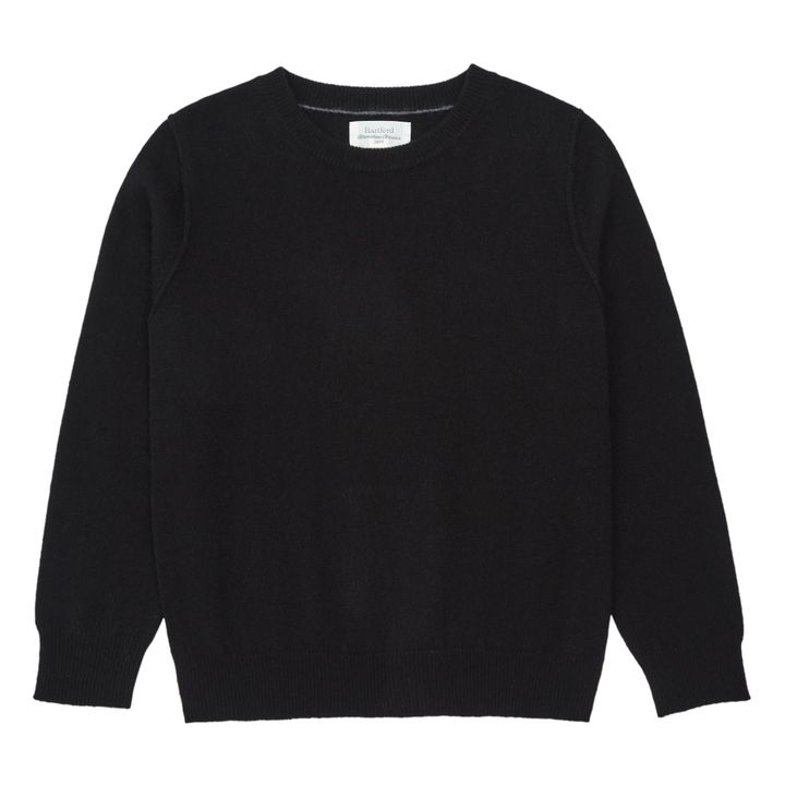 Hartford - Crew Wool and Cashmere Sweater - Black | Smallable