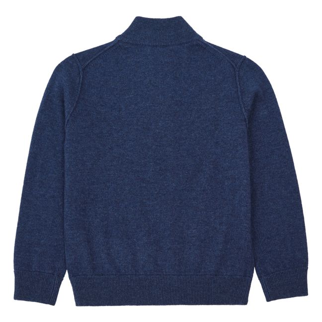 Maglione Trucker in lana e cashmere | Blu  indaco