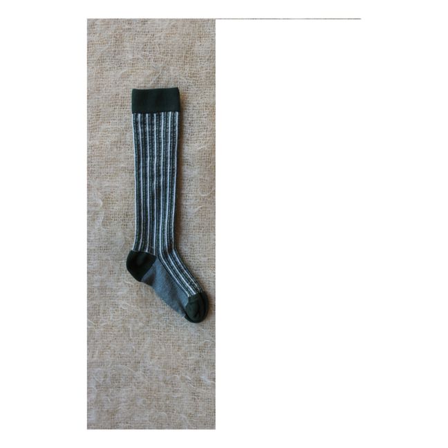 Chaussettes Rayées | Vert
