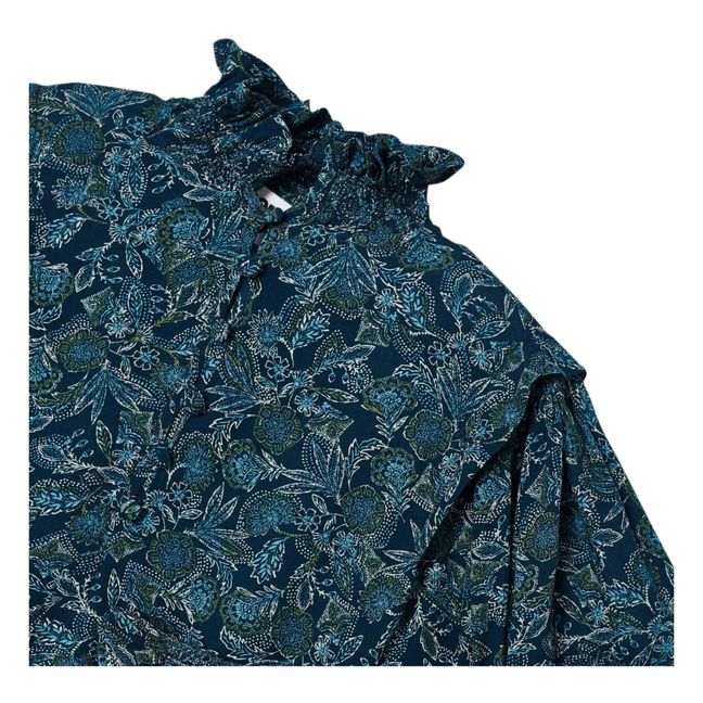 Blusa floral Carmen | Azul