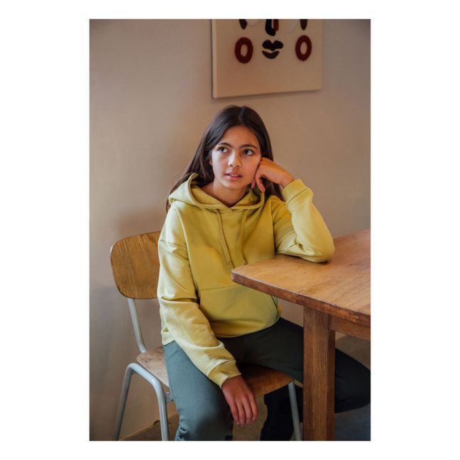 Felpa con Cappuccio | Giallo chiaro
