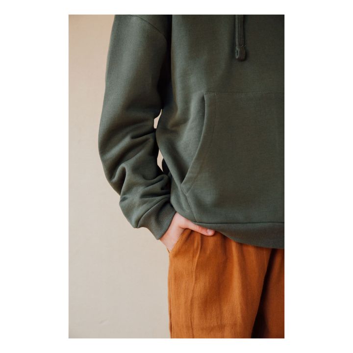 Kapuzen-Sweatshirt | Dunkelgrün- Produktbild Nr. 4