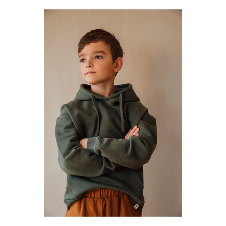 Kapuzen-Sweatshirt | Dunkelgrün- Produktbild Nr. 5