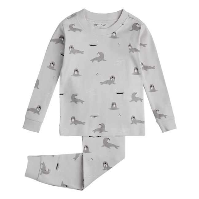 Pyjama Coton Bio Morse | Gris
