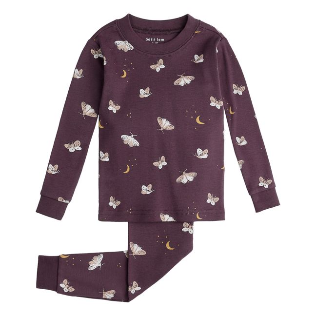 Pyjama Coton Bio Papillon | Prune
