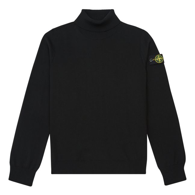 Funnel Neck Sweater | Black