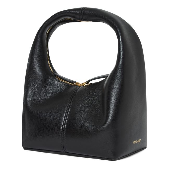 Mini Nappa Basket Bag | Black