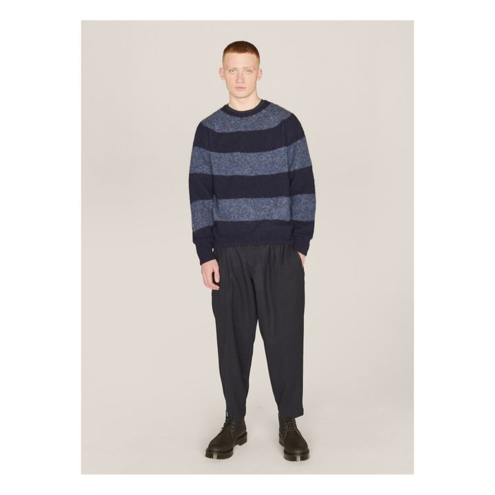 Maglia a righe Suedehead | Blu marino- Immagine del prodotto n°1