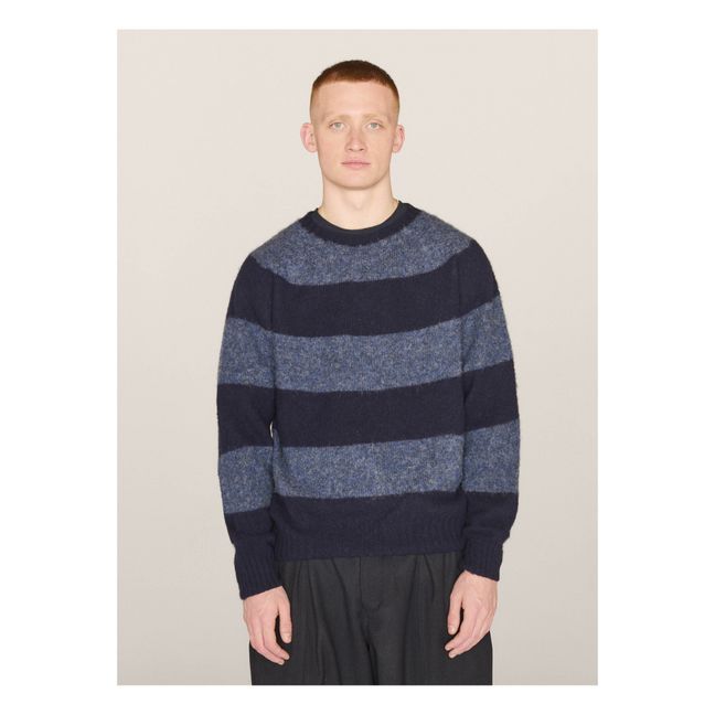 Pull Rayé Suedehead  | Bleu marine