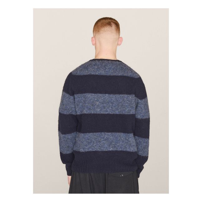 Pull Rayé Suedehead  | Bleu marine