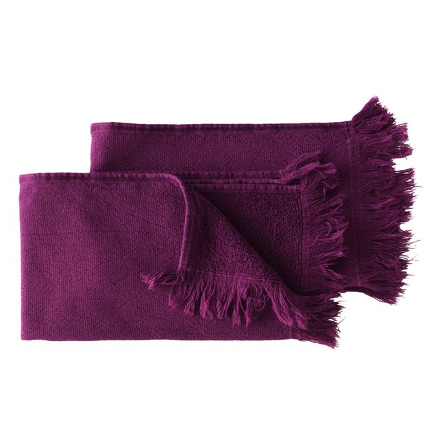 Serviettes d'invité - Set de 2 | Pourpre