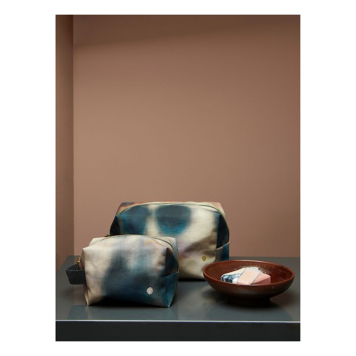 Borsa da toilette | Tie&dye indigo- Immagine del prodotto n°1