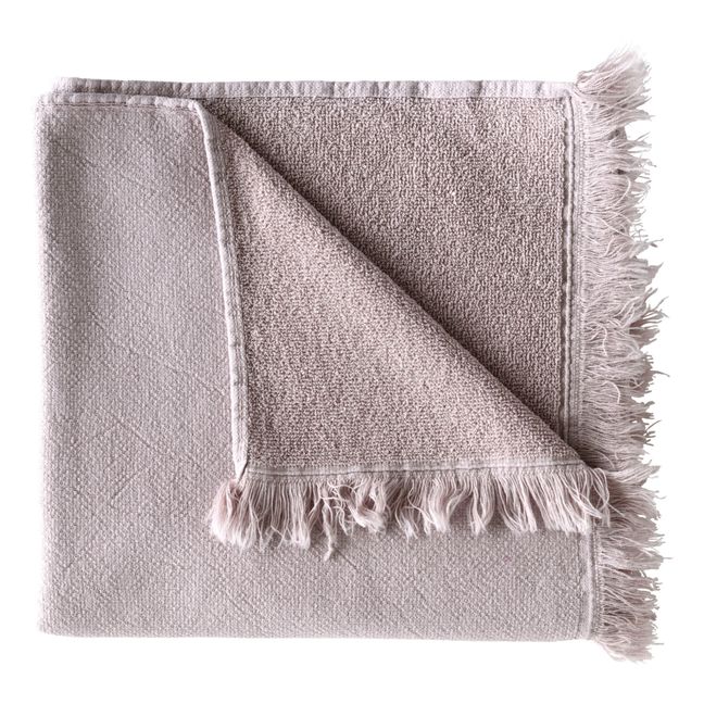 Asciugamano da bagno in cotone organico Luna  | Rosa chiaro