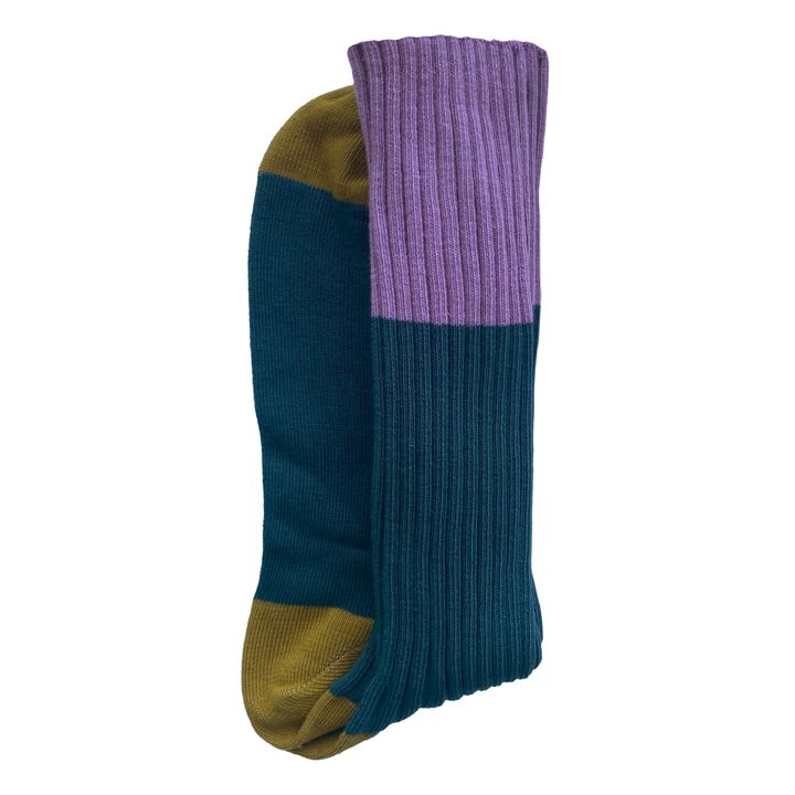 Socke Yvette | Pfauenblau- Produktbild Nr. 0