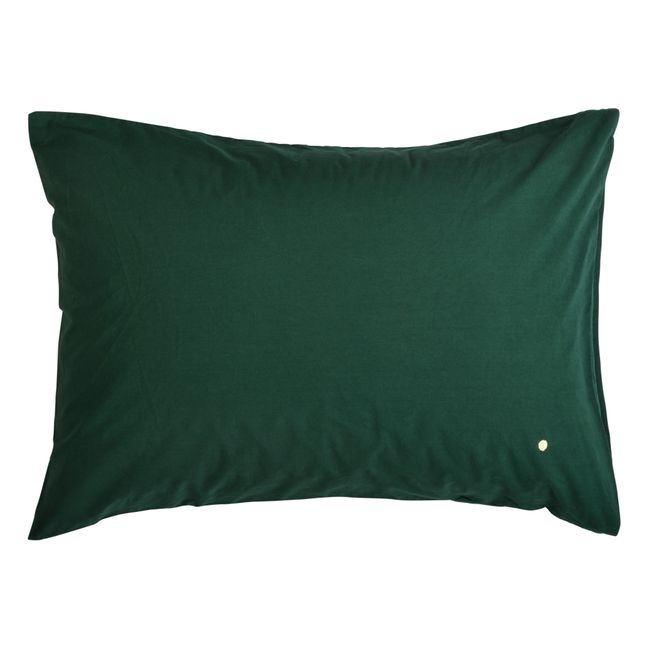 Funda de almohada Celeste | Verde Oscuro