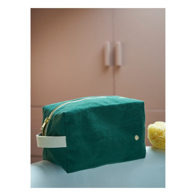 Trousse de toilette Cube | Verde scuro