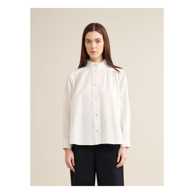 Blouse Peachy Rayures - Collection Femme | Ecru
