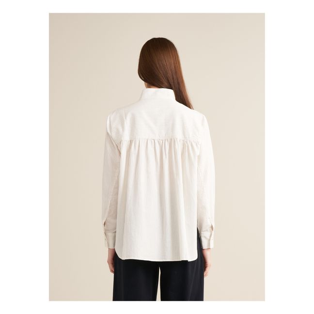 Blouse Peachy Rayures - Collection Femme | Ecru