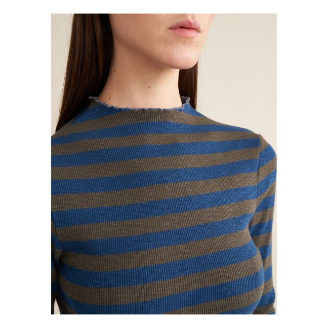 T-shirt Niba Rayures - Collection Femme | Bleu