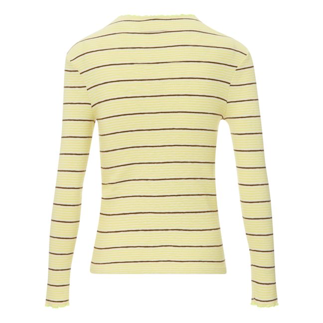 T-shirt Niba Rayures - Collection Femme | Pale yellow