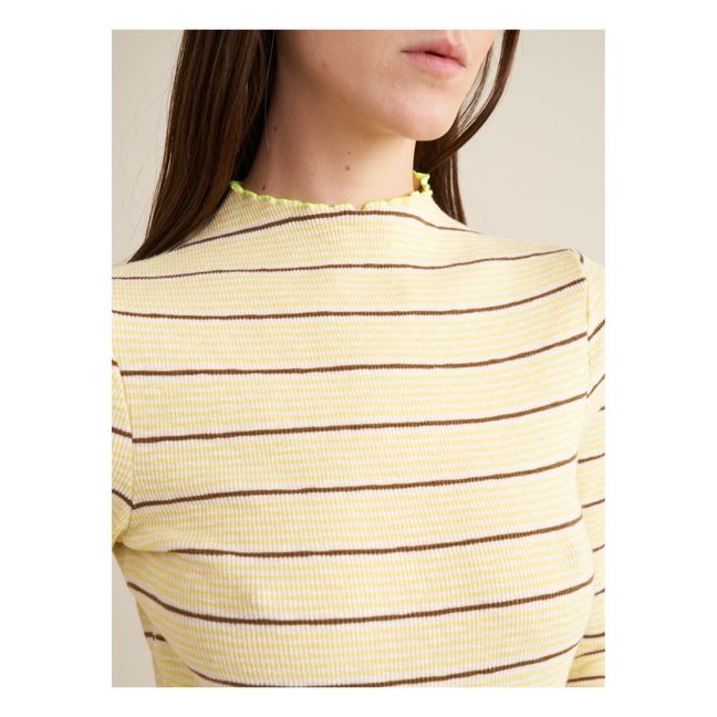 T-shirt Niba Rayures - Collection Femme | Pale yellow