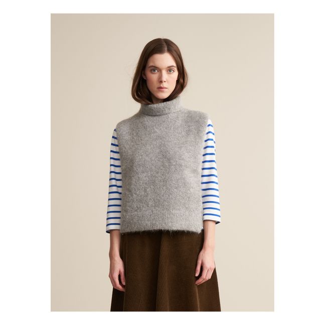 Jersey sin mangas Daren Alpaca - Colección Mujer | Gris Jaspeado