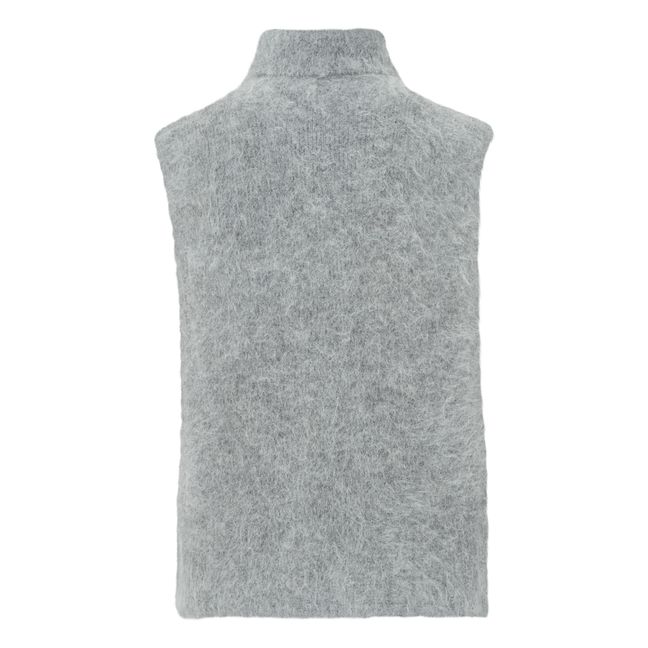Jersey sin mangas Daren Alpaca - Colección Mujer | Gris Jaspeado