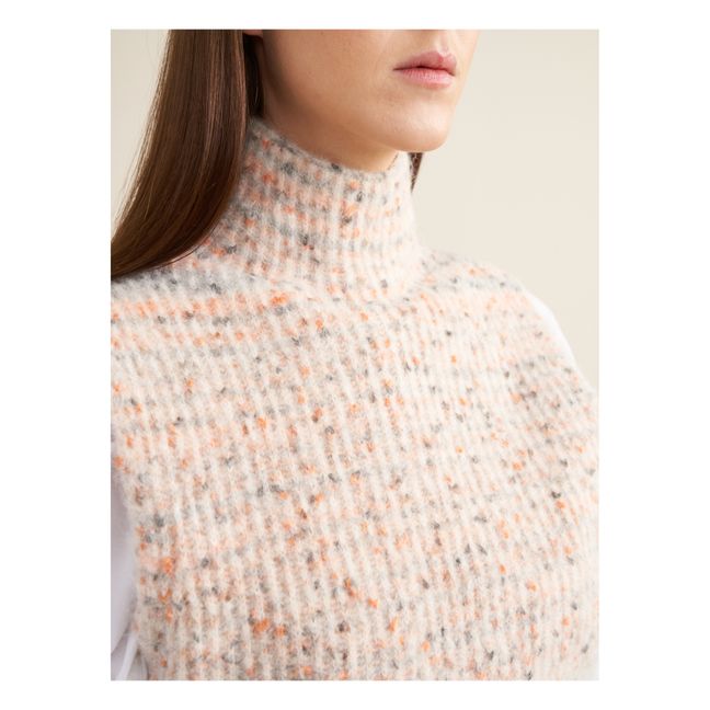 Jersey sin mangas Lattem de lana merina extrafina - Colección Mujer | Crudo