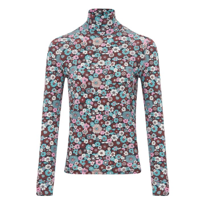 Camiseta de cuello alto Antonia | Azul Marino- Imagen del producto n°0